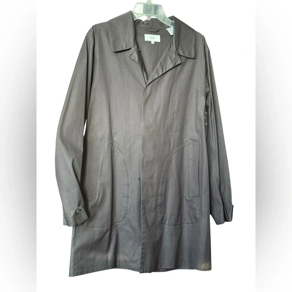 Jack Spade Bleecker Street New York Charcoal Grey Trench Coat Size M